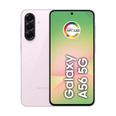 Smartphone Samsung Galaxy A56 5G 128GB, 8GB RAM, Câmera 50MP, IP67, Super AMOLED 6.7", Recursos AI, Rosa