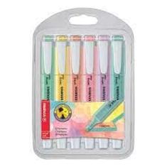 Marca Texto 06 Cores Stabilo Swiing Cool Pastel