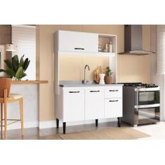 Cozinha Compacta 4 Portas 1 Gaveta 1 Nicho Katy Móveis - IRM