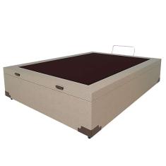 Base para Cama Box Casal Martin Premium com Baú Linho (47x138x188 cm) Cru