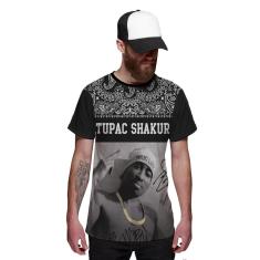 Camiseta Masculina Tupac Shakur 2pac Swag Rapper-Masculino