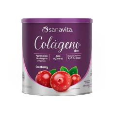 Colágeno Skin Sabor Cranberry - 300G  Sanavita