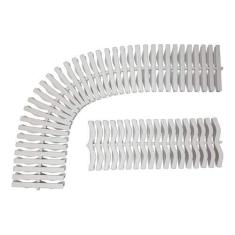 Grelha Plástica Flexível Para Piscinas 15cm - Kit 2 Metros