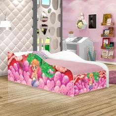 Mini Cama Fun Sereia e Corais Infantil Com Colchão