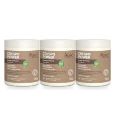 Kit Apse 3 Cremes de Pentear Crespo Power Finalizador Vegano