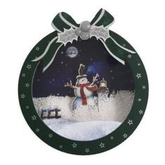 Enfeite De Natal Musical Led Neve Bola Pendurada Luzes