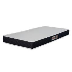 Colchão Solteiro Espuma D20 Malibu 88x188x12cm Preto / Branco Hellen Branco/preto