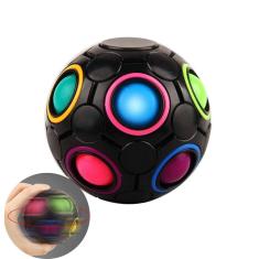 Bola de arco-íris Fidget Toy ODIKASO Rotating Stress para crianças/adultos