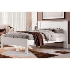 Cama de Casal Pérola Branco - Conquista