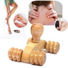 Massageador De Madeira Corporal  Relaxante Carrinho Massagem - BJ