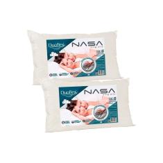 Travesseiro Viscoelástico Nasa Luxo King NN1016 Kit c/ 2 Un (90x50) - Duoflex