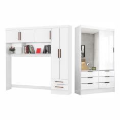 Guarda Roupa Casal Modulado Sevilha Plus Carioca Móveis Branco