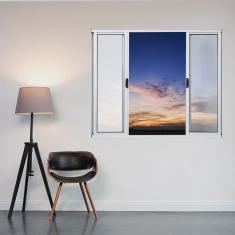 Janela de Alumínio 100x120cm 4 Folhas Fortline Branco