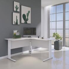 Mesa Para Escritório Em L Estação De Trabalho 1200 Maxxi  Bra