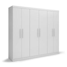 Guarda-Roupa Casal Supreme 6 PT 4 GV Branco - BATROL