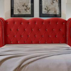 Cabeceira Cama Box King Size Estofada Luxo Madeira Safira - D'Julia, V