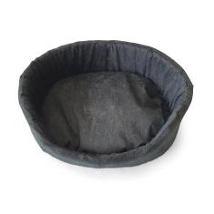 Cama São Benedito Pet Europa Luxo Sued Preta para Cães - Tam 3