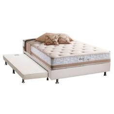 Cama Box c/Auxiliar Casal: Colchão Herval Maxspring Spain + Base CRC C