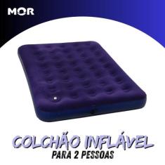 Colchão Inflável para Casal Ideal para Camping ou Lazer, Produto Compa
