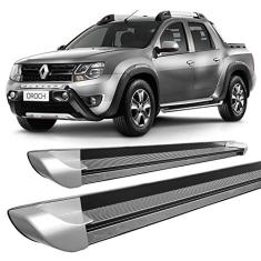 Estribo Duster Oroch 2015 A 2017 Personalizado Prata