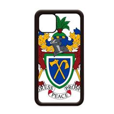 Capa com emblema nacional Gâmbia África para iPhone 12 Pro Max para Apple Mini Mobile Case