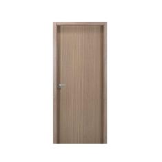 Kit Porta de Madeira Lisa 215x64cm com Batente de MDF Ultra 10cm Melamínica MGM Carvalho Alpha