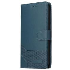 LXURY Capa flip para iPhone 14 Pro Max/14 Pro/14 Plus/14, capa de couro com fecho magnético com compartimento para cartão e suporte de suporte, azul, 14 pro max 6,7 polegadas