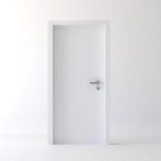 Kit Porta Completa com Ferragens 74x213x14 Direita Branco