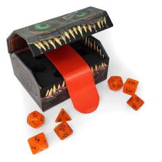 Mimic Dice - 7-Piece Acrylic RPG Dice Set Including a Mimic Tuckbox - Quality, Custom, Magnetic, and Drooling! A Dice Kit for D&D, MTG, and Collectors Alike - Touch If You Dare! Powered by Arcknight