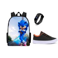 Conjunto Masculino Lançamento Bolsa Estampada Mais Tenis casual E Relo