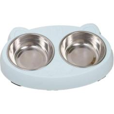 Comedouro Tigela Dupla com Tigela Removível 26x17cm