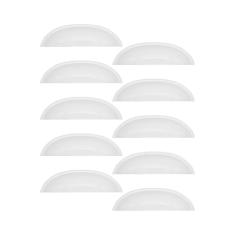 Puxador Colonial Bronze Cristaleira Porta Gaveta Concha 15 Unidades (Branco)