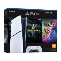 PlayStation 5 Slim Edição Digital 2024 1TB  - 1 Controle Branco Sony c