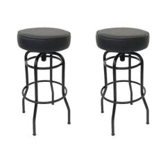 Conjunto 2 Banquetas Giratória Bar para Bancada Média Altura 65cm cor 