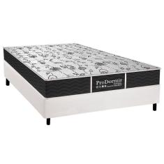 Cama Box Casal: Colchão Molas Probel Prolastic Sleep + Base Crc Courano White(138X188)