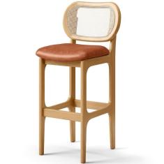 Banqueta Alta Para Cozinha Bancada Sala Tela Betta Fixa L02 material s