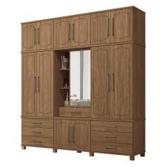 Guarda Roupa Casal Londres Capelinha 13.7 13 Portas 7 Gavetas com Espe