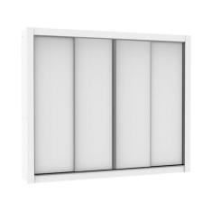 Guarda Roupa Casal Montana Branco 4 Portas de Correr Madesa