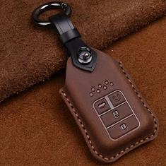 Capa para porta-chaves do carro, capa de couro inteligente, adequado para Honda Civic 2017 2018, porta-chaves do carro ABS inteligente porta-chaves do carro