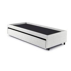 Bicama Box para Dois Colchões Solteirão Courino Branco