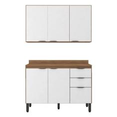 Cozinha Modulada Firenze FI0010 Amêndola Branco - Demóbile