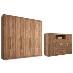 Guarda Roupa Master 8.4 + Cômoda Master 2.4 Atacama - Santos Andirá