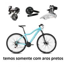 Bicicleta Aro 29 Absolute Hera Feminina Shimano Altus 24v K7 Freios Hidráulicos Garfo Trava - Azul Tam.17