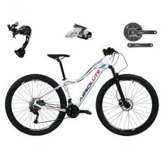 Bicicleta Aro 29 Absolute Hera Feminina Shimano Alívio E Altus 27v F/hidráulicos Garfo Trava - Branco Tam.17