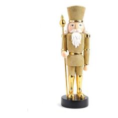 Soldado Dourado Para Enfeite De Natal Feito Em Resina - Cromus