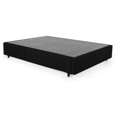 Base para Cama Box Solteiro King Guldi com Guarda Objetos Azul