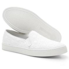 Tênis Slip On Casual Delicado Krn Shoes Sola Macia Estiloso, Branco, 3
