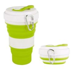 Copo Ecologico Retratil Silicone Grande Dobravel 550ml Cor:Verde - Sho