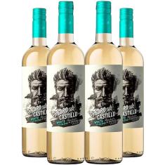 Vinho Branco Pedro Del Castillo White Blend 750ml Kit 4 Garrafas