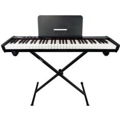 Piano Digital Eletrônico 61 Teclas Arranjador Konix PH61S MIDI e Bater